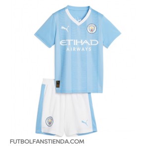 Manchester City Primera Equipación Niños 2023-24 Manga Corta (+ Pantalones cortos)